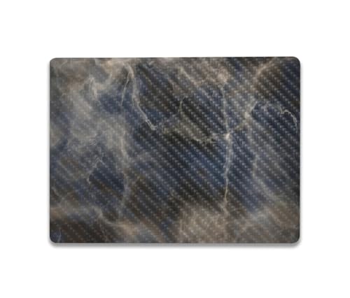 Image of MightySkins Carbon Fiber Skin Compatible with Microsoft Surface Laptop Go 3 (2023) Full Wrap Kit - Stormy Marble | Protective, Durable Textured Carbon Fiber Finish | Made in The USA