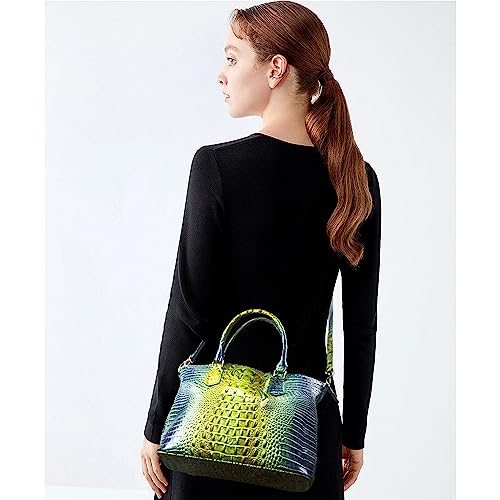 Image of Makcr Joacbv Women Purse Satchel Bag Long Crossbody Classy Tote Bag Top Handle Vegan Leather Ladies Handbags Embossed Pattern