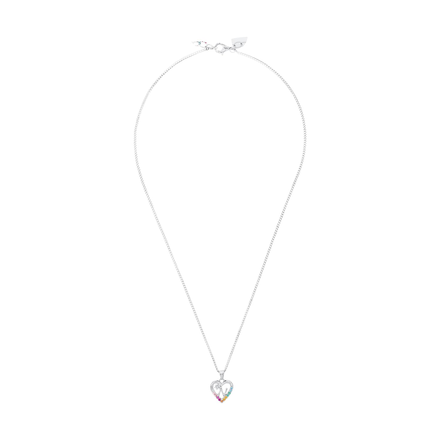 Prinzessin Lillifee Collana con ciondolo per bambini in argento sterling 925 per ragazze, 35+3 cm, multicolore, lettere, viene fornita in una confezione regalo di gioielli