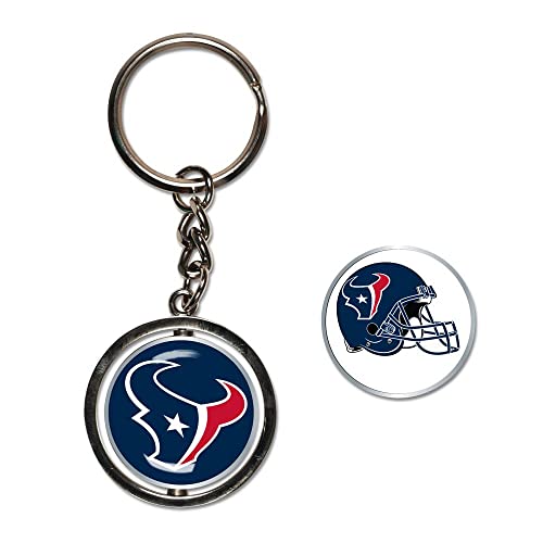 Houston Texans Spinner Porte-clés anti-stress en métal pour ranger vos clés encombrantes