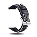 Produktbild Berfine Quick Release Rindsleder Uhrenarmband 22mm, Vintage Retro Pull-Up Leder Uhrenband, Ersatzarmband für Damen Herren Uhr und Smartwatch, Schwarzbraun