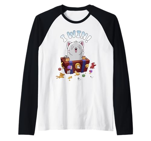 Gano Lindo Gato Gamer Camiseta Manga Raglan