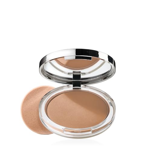 Opiniones de Clinique Happy Heart - solo los mejores. 43 Clinique Stay-Matte Sheer Pressed Powder | Polvo Compacto para Piel Grasa | Acabado Mate y Control de Brillos
