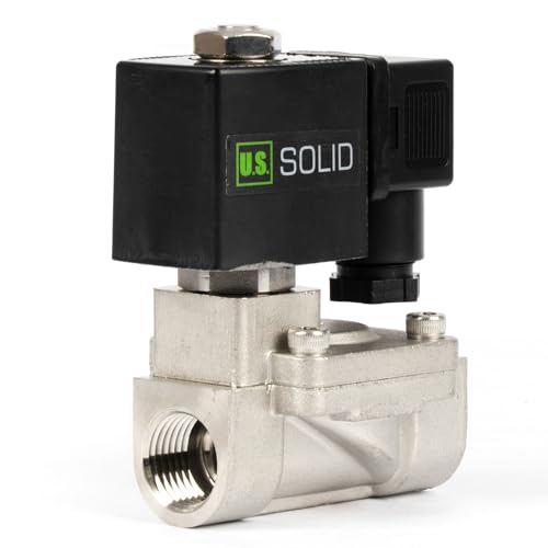 Electrovanne en acier inoxydable 1/2" 24V DC U.S. Solid normalement fermée - 2