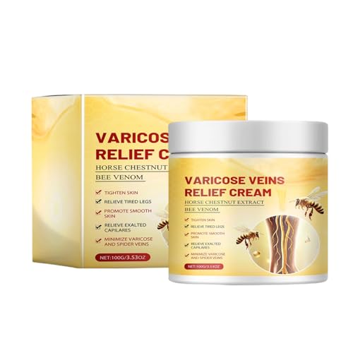 100g Bienengift Krampfadern Creme Krampfadern Bienengiftsalbe Bienengift Creme Gegen Besenreiser Bienengiftsalbe Venencreme BIenengift Gelenk CReme BIEnengift Sofortige Ultra Starke CREme