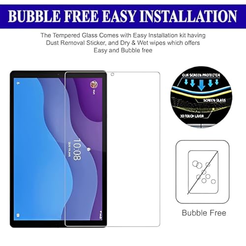 Image of Tempered Glass Screen Protector for Lenovo Tab M10 HD 2nd Gen TB-X306X / Smart Tab M10 HD 2nd Gen TB-X306F (10.1 inch inch)