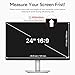 bersem 24 inch Removable Computer Privacy Screen Filter for 16:9 Ratio Monitor, Anti-Spy, Anti-Glare, Anti-Scratch, UV-Blocking