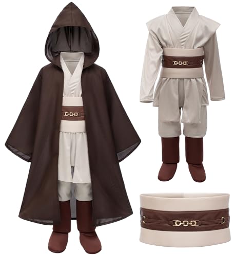 JINSERHOO Kids Knight Costume for Boys Tunic Uniform Robe Pants Belt Outfit Cosplay 3-5T