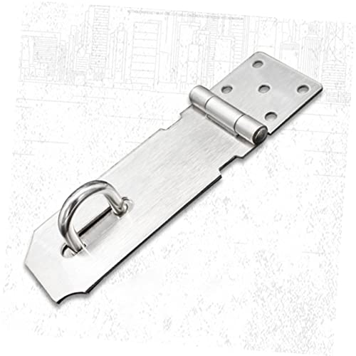 Image of DOITOOL 2pcs Padlock Hasp Door Clasp Stainless Steel Easy Install Security Lock Plate