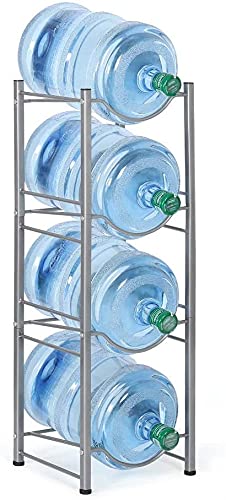 Water Bottle Storage/Rack/Stand/Holder For 5 Gallon Water Dispenser 4 Tier For Home Office Kitchen (4 Bottle Rack)