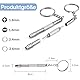 2 Stück Mini Brillen Schraubendreher, 4 in 1 Brillen Reparatur Schraubendreher Set, Precision Edelstahl Kleines Schraubendreher für Sonnenbrillen, Schmuck und Uhren Reparatur