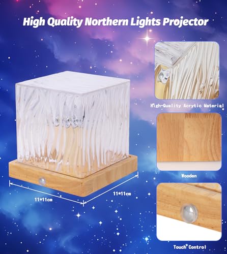 Projecteur aurore boréale dimmable 16 couleurs avec télécommande pour veilleuse