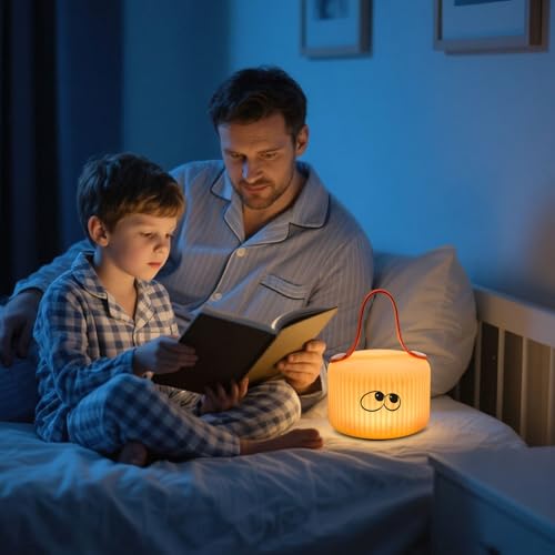 Image of Cute Lantern Night Lights for Children, Rechargeable Soft Light, Nursery Lamp, Bedrooms, Desks, and Lovely Gifts for Boys and Girls