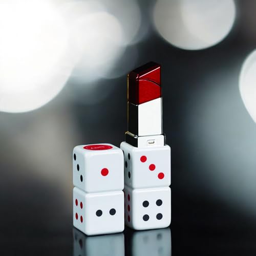 Encendedor de barra labial recargable de butano blanco miniatura 2