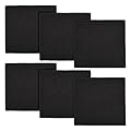 6 Pack Cat Litter Box Charcoal Filters Replacement Carbon Odor Filters 6Inch x 6.5Inch Hooded Cat Litter Boxes and Pans