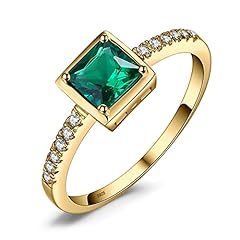 5-Emerald-Yellow Gold Plated