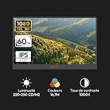 Logicom Nomad Display 15,6-calowy ekran Full HD - ekran IPS - przenośny wyświetlacz USB-C i mini HDMI drugi ekran Laptop - ekran PC Gamer Xbox/PS4/5