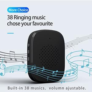 Miniatura 8 de Timbre inalámbrico con timbre, batería de 4000 mAh, timbre inteligente de visión nocturna, detección de movimientocaptura de visitantesseguridad