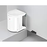  WESCO Abfallsorter RUND weiß / ab 40 cm Schrankbreite / Mülleimer / Schwenkeimer