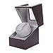 Eyeleaf Watch Winder Scatola del Tempo per Orologi Carica Orologi Automatici in Cuoio con Motore Silenzioso Cuscino per orologi da polso Marrone