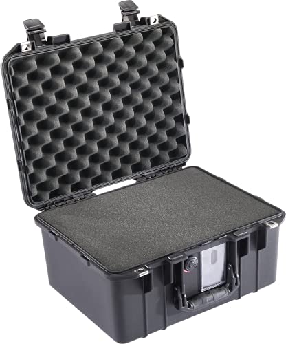 PELI 1507 Air Maleta Ligera Profesional para Drones y Equipos fotográficos, estanca e Impermeable al Polvo, 24L de Capacidad, Fabricada en EE.UU., con Espuma Personalizable, Color Negro