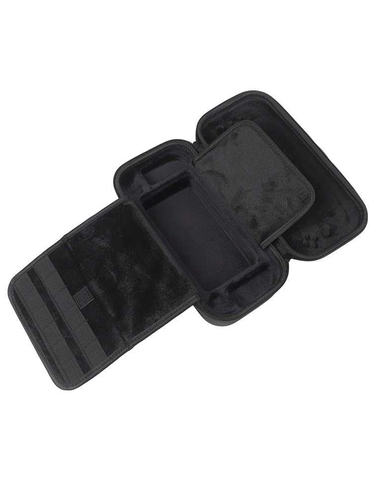 Custodia in EVA per Nintendo Switch 2, contiene 12 cartucce di gioco, 30 x 15 x 8 cm, per borsa portatile compatta da viaggio e uso domestico, nero/grigio