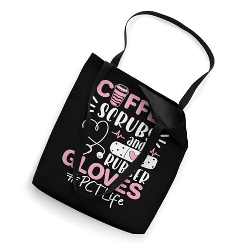 PCT Week Coffee Scrubs Rubber Gloves Patient Care Technician Tote Bag miniatura 2