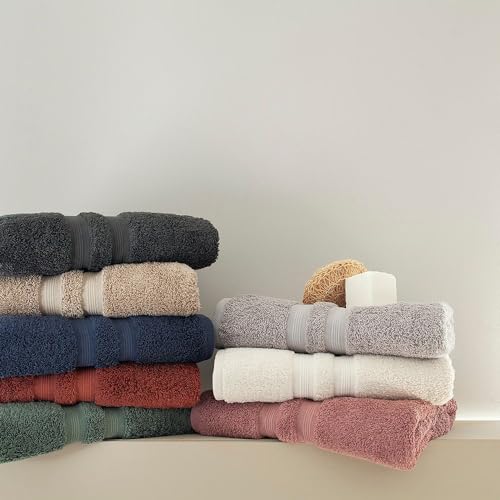 Kit 6 peças Toalha Lavabo Buddemeyer Algodão Egípcio Pérola