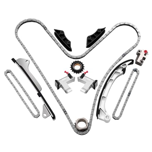 SCITOO Engine Timing Chain Kit Replaces for Lexus ES350 GS300 GS350 GS450h IS250 IS350 RX350 RX450h for Toyota Avalon Camry for Highlander for RAV4 for Sienna Venza 2005-2016 2.5L 3.0L 3.5L 9-4215S