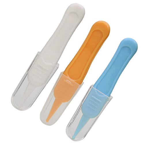 Pinças nasais para bebês da Exceart, 3 peças de segurança e limpeza de nariz de cabeça redonda, clip