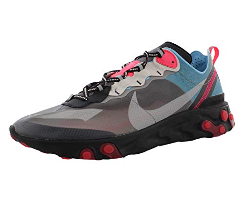 Nike Men's React Element 87"Blue Chill, Black/Cool Grey/Blue Chill, 9