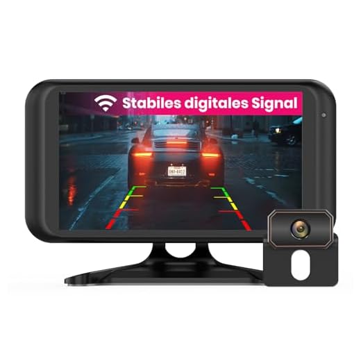 AUTO-VOX Digital Kabellos Rückfahrkamera CS2, Drahtlose Rückfahrkamera mit 4,3" LCD Monitor, Funk Rückfahrkamera mit IP68 Wasserdicht, Nachtsicht, Interne Antenne, Einfache Installation