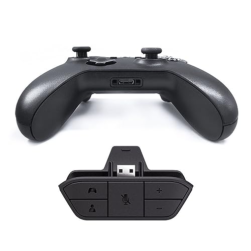 Yoidesu Adaptador de fone de ouvido estéreo para controle Xbox One e microfone de bate-papo e