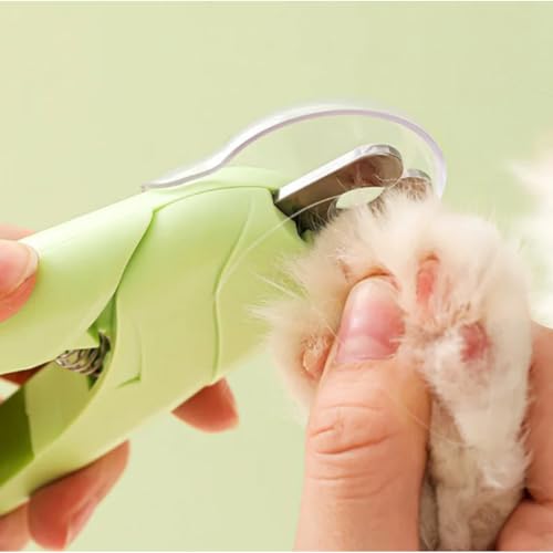 Conjunto de cortadores de unhas para cães e gatos com cortadores iluminados e tesouras para lixas(Al