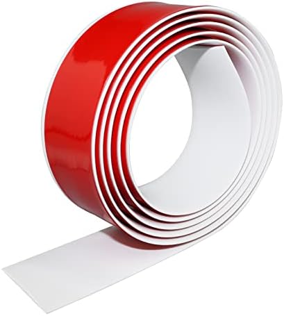 Floor Transition Strip Floor Cover Strips Self Adhesive Flooring Transitions Laminate Floor Strip 3" Wide Vinyl Floor Flat Divider Strip (7.5cm, 6.56Ft, White)