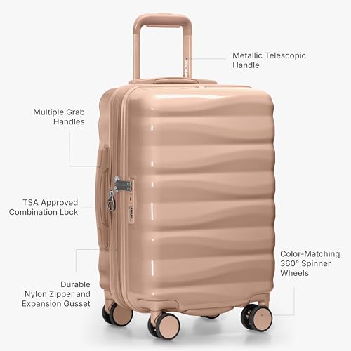 Traveler's Choice Edinburgh II Hardside Spinner Luggage, TSA Lock, Sand, 21" Carry-on by Traveler's Choice - Image 5