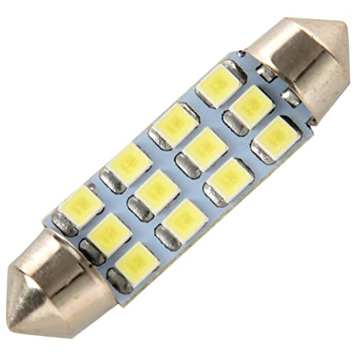 Steowsey 42mm 12 SMD 3528 LED del coche Interior c5w adorno de la del bulbo de la lampara de luz DC 12V