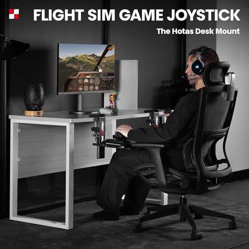 Suporte para joystick HOTAS RACGTING para modelos Logitech X56, X52, X52 Pro e modelos Thrustmaster T Flight HOTAS, Thrustmaster T.16000M, Thrustmaster TCA, suporte para controlador de jogos de - Imagem 7