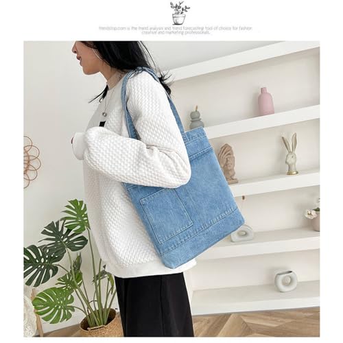 Women's denim wallet, casual handbag, crossbody shoulder bag, girl tote canvas bag3