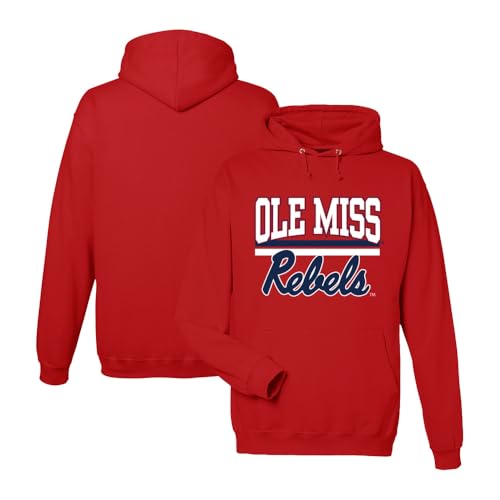 License Champs Ole Miss Running Rebels | Official NCAA College Game Day Merchandise | VNPOLE301, L.C.113, RED, S