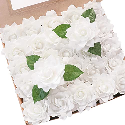 ���� �N�`�i�V�̉� 2.7�C���` 25�� �{���������� �z���C�g�t�H�[�� �t�F�C�N�t�����[ �s�t�� DIY �E�F�f�B���O�u�[�P �u���C�_���V�����[ �Z���^�[�s�[�X �t�����[�A�����W�����g �p�[�e�B�[�e�[�u�� �z�[���f�R���[�V����