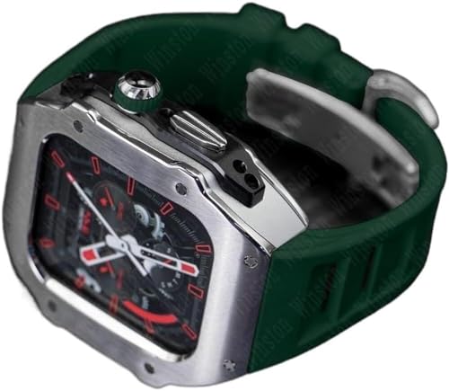 Funda de acero inoxidable RM Style con correa deportiva para Apple Watch Ultra