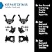 TRQ Leaf Spring Shackle & Bracket Repair Kit Fits 1986-1997 Ford Ranger