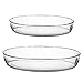 Produktbild 2-teilig Borcam-Set Backform Glas Auflaufform Servierform oval Glasauflaufform