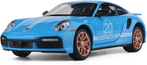Image of Invite Enterprise 1:32 Porsche 911 Carrera Diecast Model Car Die-cast Metal Toy car Cars Pullback for Kids Best Gifts Vehicle Toys Sound and Light Pull Back (Multi Color)
