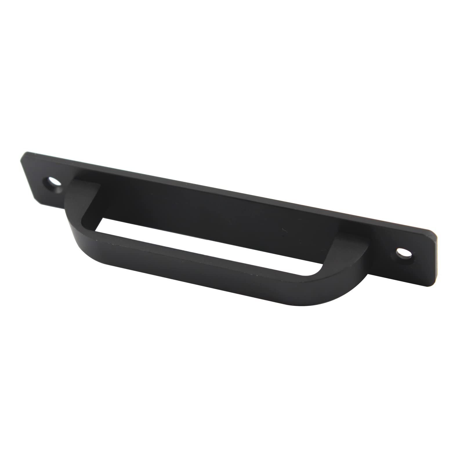 Zerniple Length 147mm Aluminum Alloy Sliding Door Plate Handle Barn Door Pull Handles Black Door Knobs with Self Tapping Screw (Pack of 6) - Image 4