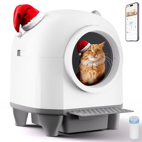 Cat Litter Box Automatic Cleaning BALAPET Adjustable Steps