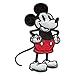 Ecusson - Mickey Mouse 90 Années 05 années nonante édition spéciale Disney - noir - 5,2 x 8,0 cm - patches brode appliques embroidery thermocollant