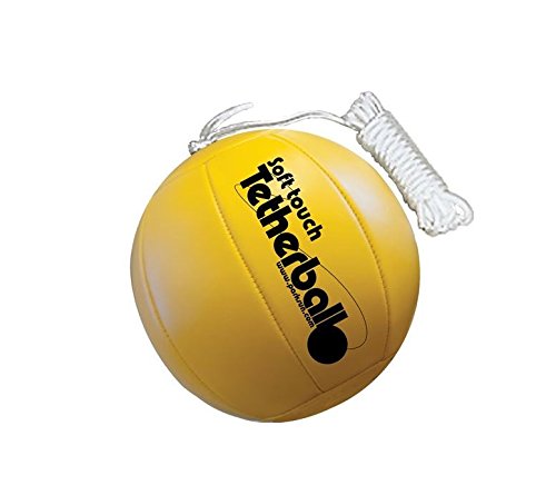 Park & Sun Sports Soft Touch Tetherball with 7' Nylon Cord and Clip