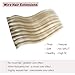 Tinashe Wire Hair Extensions Real Human Hair Straight Hair Extensions 14inch 80g Light Blonde Highlighted Golden Blonde Invisible Wire Fish Line Straight Human Hair Extension